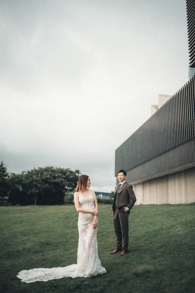 On the lawn at M+